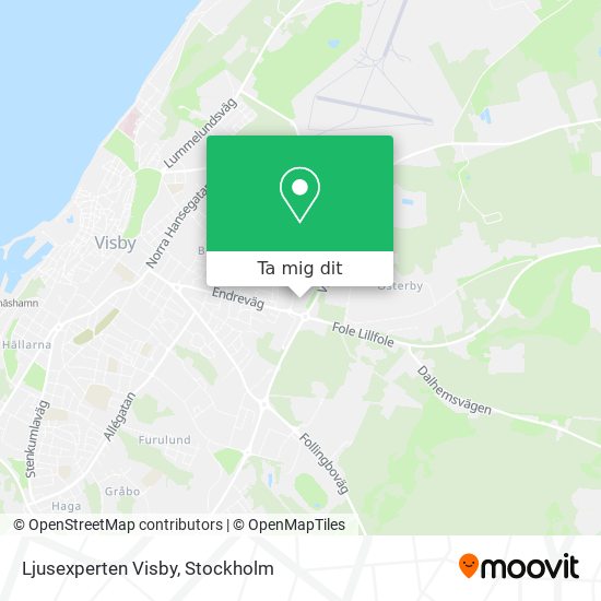 Ljusexperten Visby karta