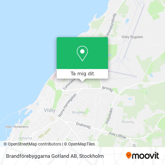 Brandförebyggarna Gotland AB karta