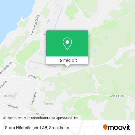 Stora Hästnäs gård AB karta