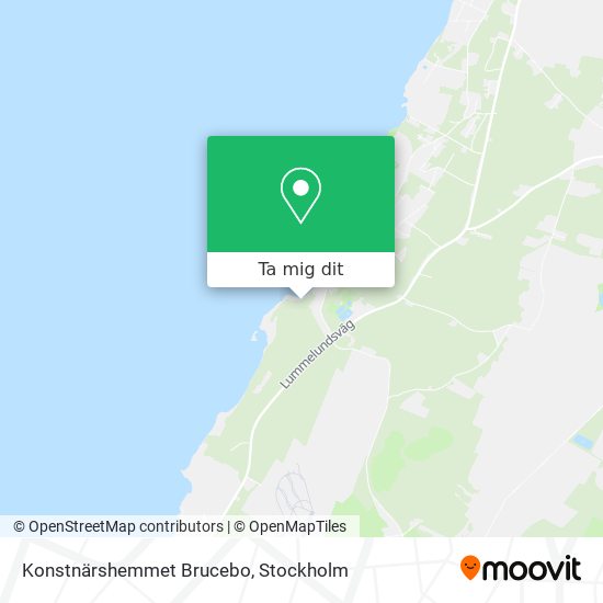 Konstnärshemmet Brucebo karta