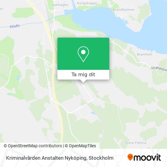 Kriminalvården Anstalten Nyköping karta