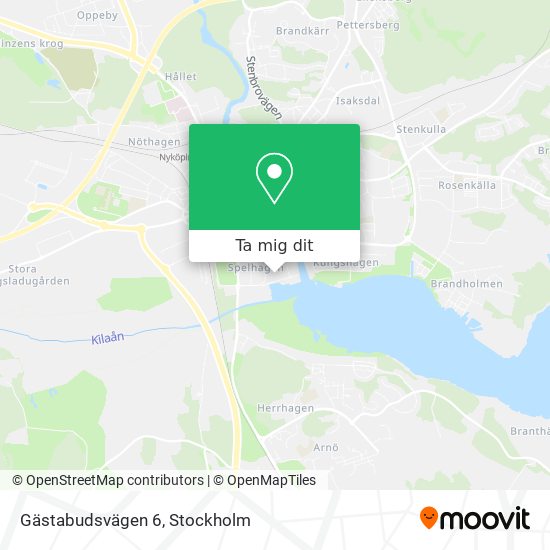 Gästabudsvägen 6 karta