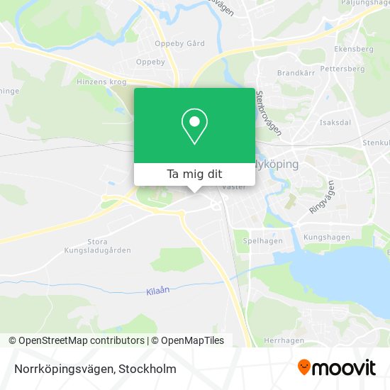 Norrköpingsvägen karta