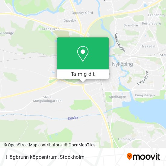Högbrunn köpcentrum karta
