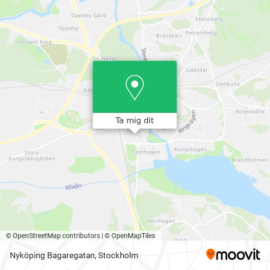 Nyköping Bagaregatan karta