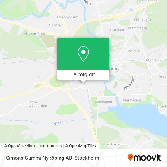 Simons Gummi Nyköping AB karta