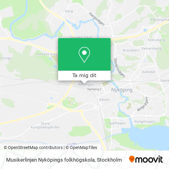 Musikerlinjen Nyköpings folkhögskola karta