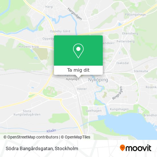 Södra Bangårdsgatan karta