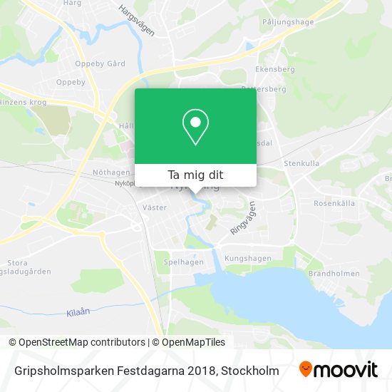 Gripsholmsparken Festdagarna 2018 karta