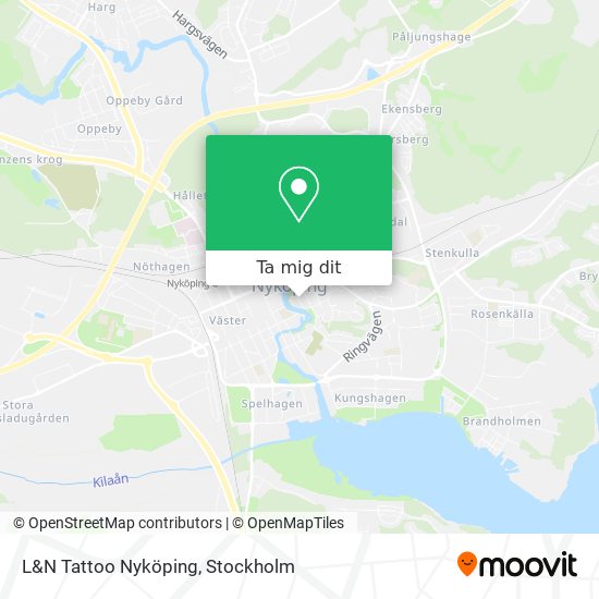 L&N Tattoo Nyköping karta