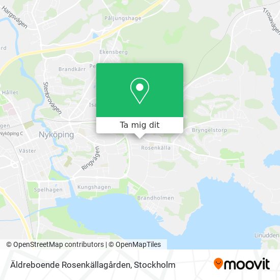 Äldreboende Rosenkällagården karta