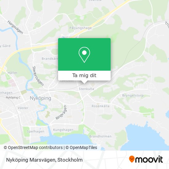 Nyköping Marsvägen karta