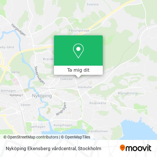 Nyköping Ekensberg vårdcentral karta