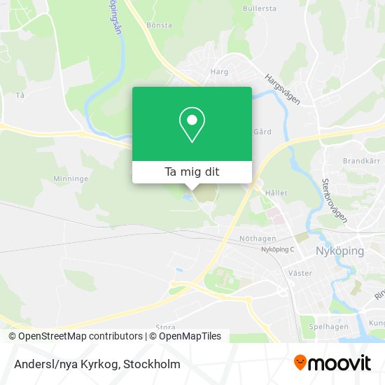 Andersl/nya Kyrkog karta