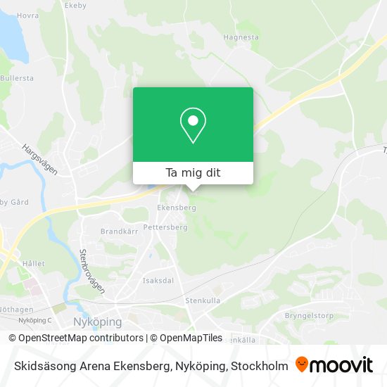 Skidsäsong Arena Ekensberg, Nyköping karta