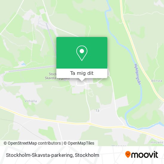 Stockholm-Skavsta-parkering karta