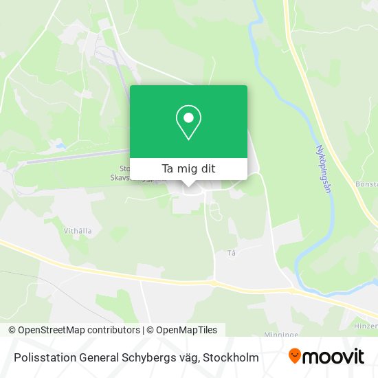 Polisstation General Schybergs väg karta