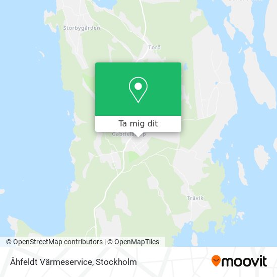 Åhfeldt Värmeservice karta