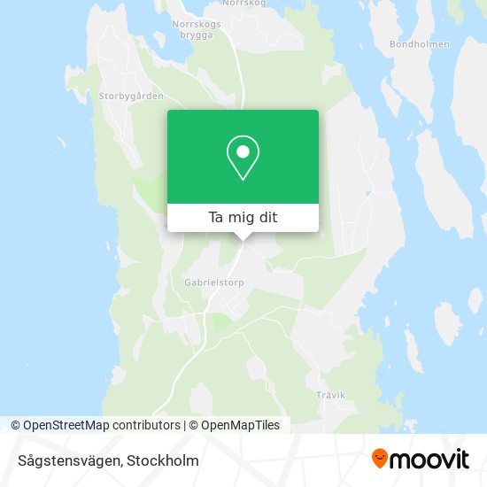 Sågstensvägen karta