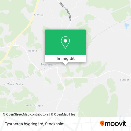 Tystberga bygdegård karta