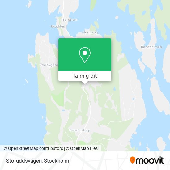 Storuddsvägen karta