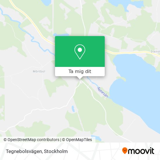 Tegnebolsvägen karta