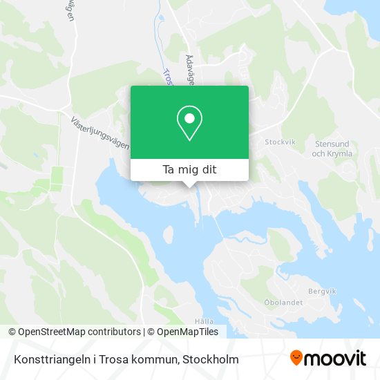 Konsttriangeln i Trosa kommun karta