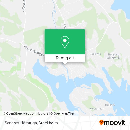 Sandras Hårstuga karta