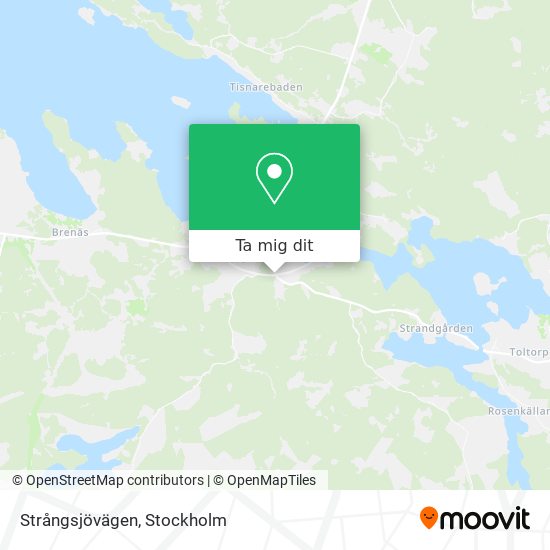 Strångsjövägen karta