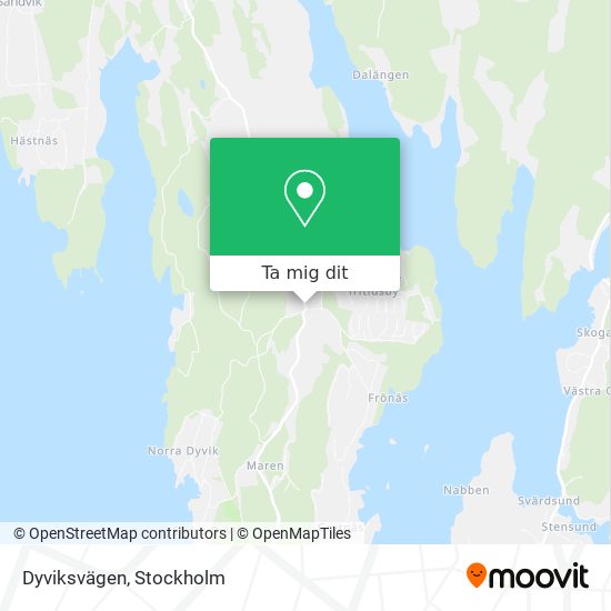 Dyviksvägen karta