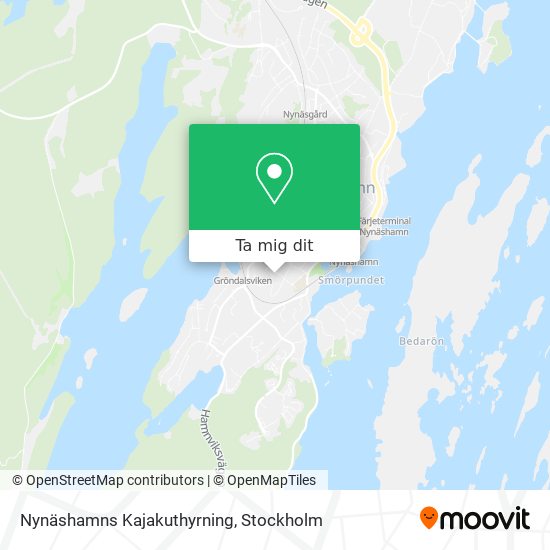 Nynäshamns Kajakuthyrning karta