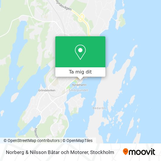 Norberg & Nilsson Båtar och Motorer karta