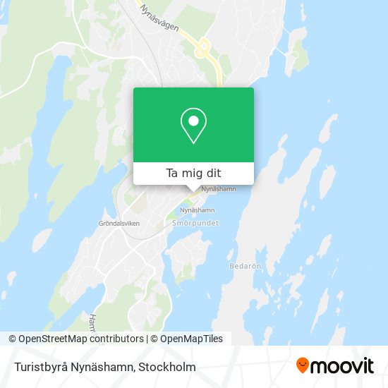 Turistbyrå Nynäshamn karta