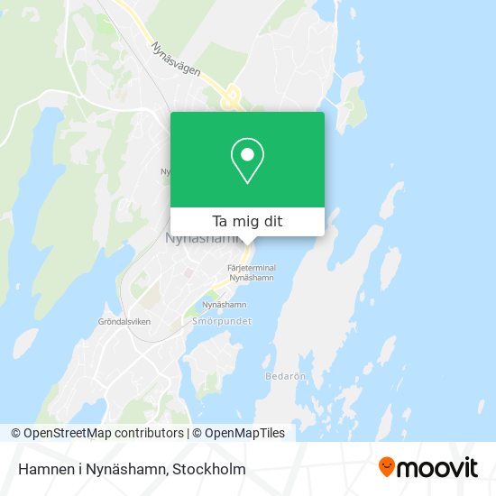 Hamnen i Nynäshamn karta