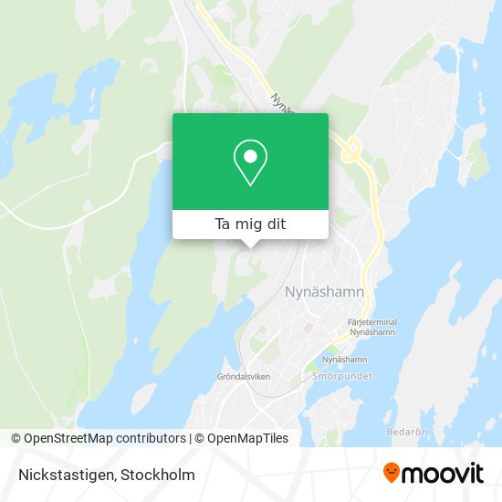 Nickstastigen karta