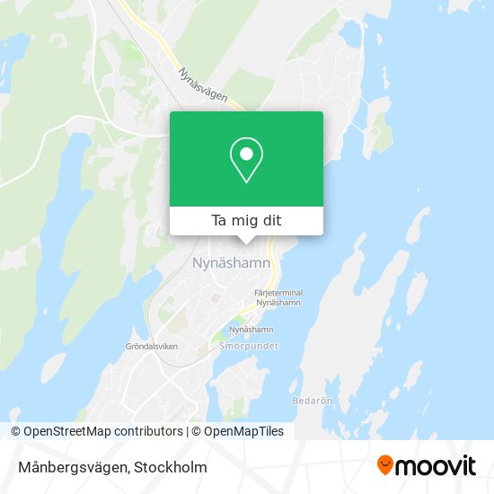 Månbergsvägen karta