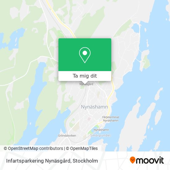 Infartsparkering Nynäsgård karta