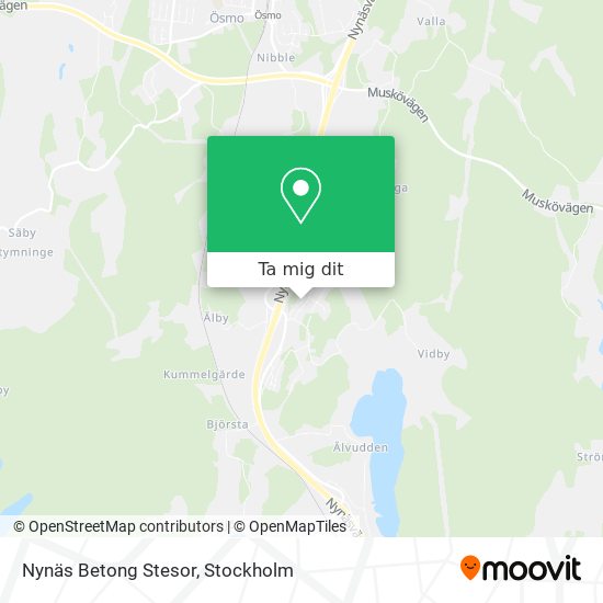 Nynäs Betong Stesor karta