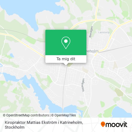 Kiropraktor Mattias Ekström i Katrineholm karta