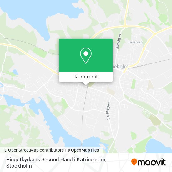 Pingstkyrkans Second Hand i Katrineholm karta