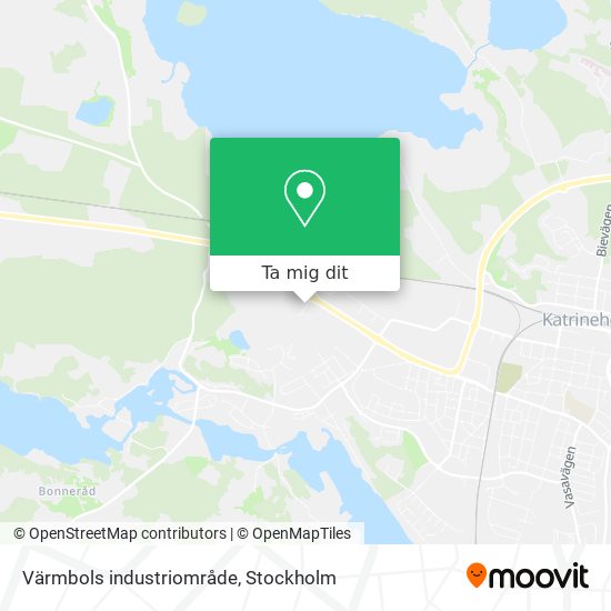 Värmbols industriområde karta