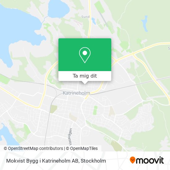 Mokvist Bygg i Katrineholm AB karta