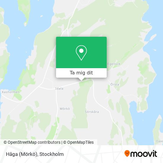Håga (Mörkö) karta