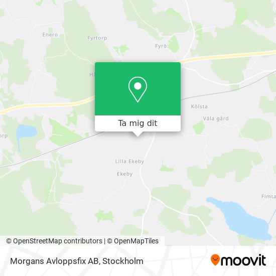 Morgans Avloppsfix AB karta