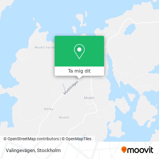 Valingevägen karta