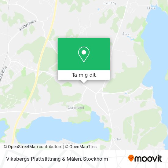 Viksbergs Plattsättning & Måleri karta