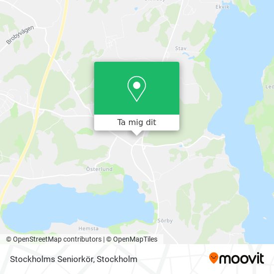 Stockholms Seniorkör karta