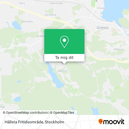 Hållsta Fritidsområde karta