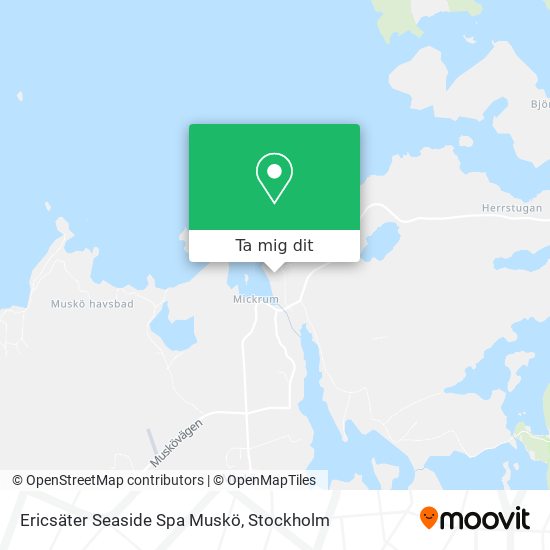 Ericsäter Seaside Spa Muskö karta