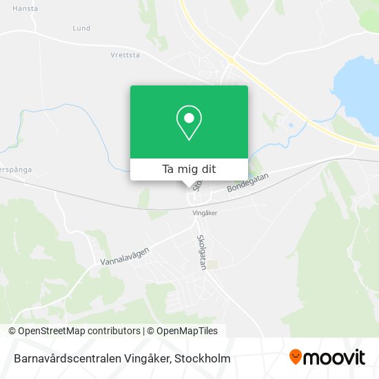 Barnavårdscentralen Vingåker karta